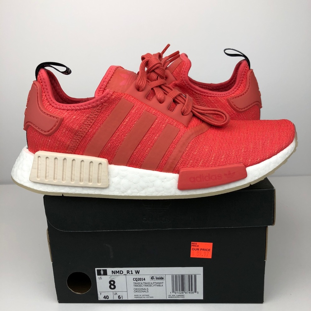Adidas nmd r1 w size 8 women’s scarlet trace red